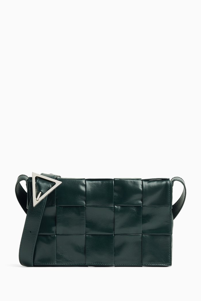 

Cassette Bag in Intrecciato Paper Calf, Green
