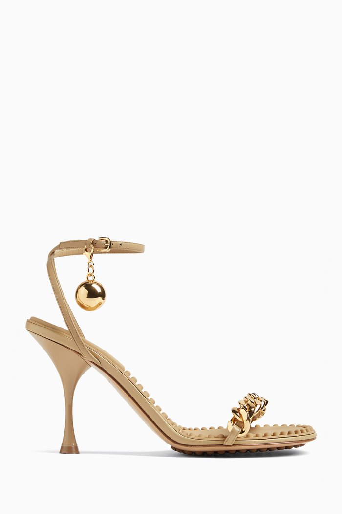 

Dot Sandals in Leather, Neutral