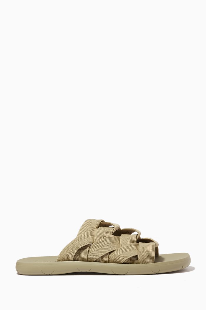 

Plat Slides in Intrecciato Elastic, Grey