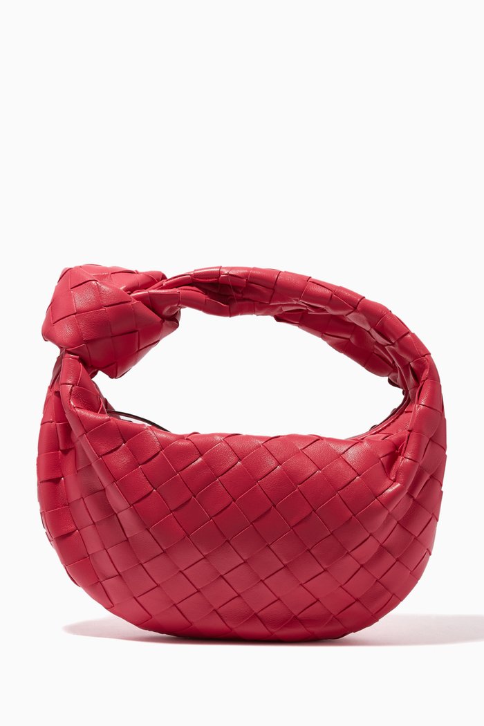 The Mini Jodie Bag in Intrecciato Nappa, Pink