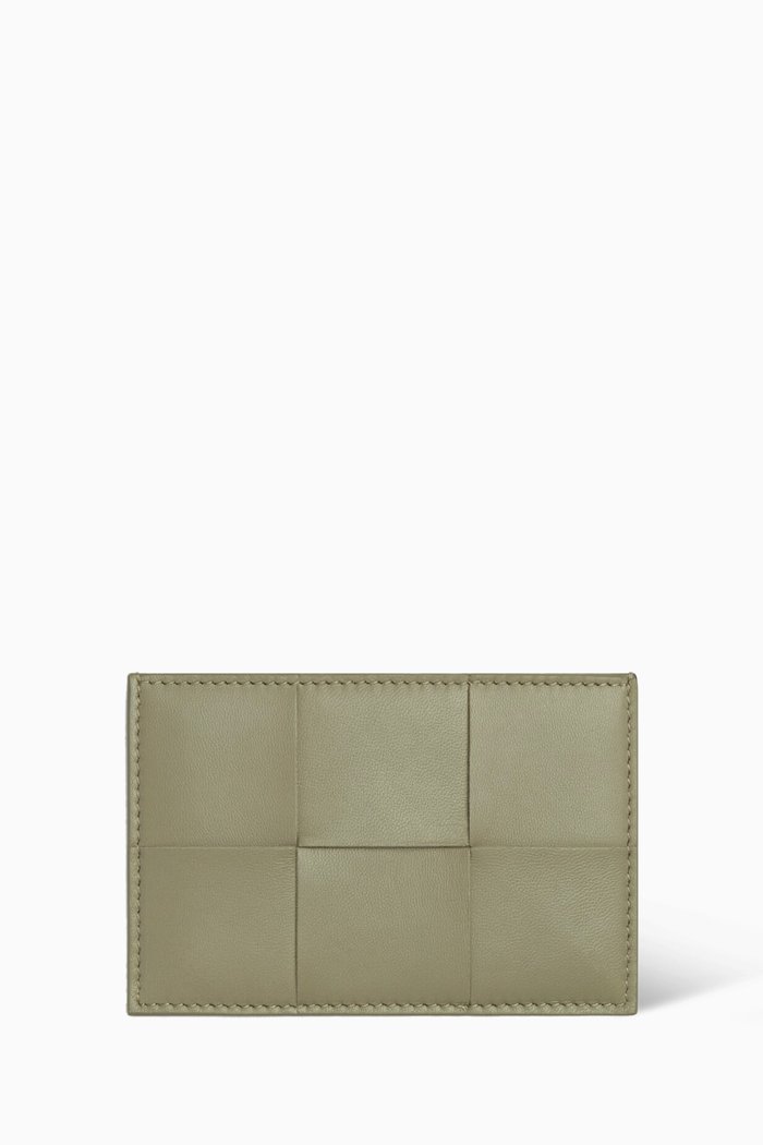 

Card Case in Intrecciato Nappa, Grey