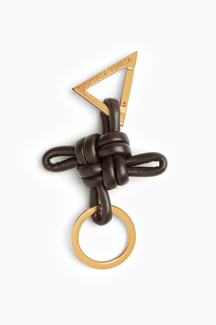 

Knotted Key Ring in Nappa, Purple