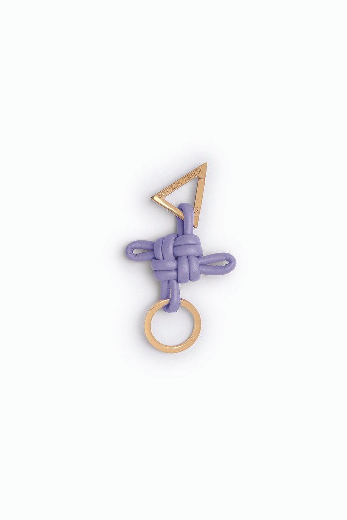 

Knotted Key Ring in Nappa, Purple