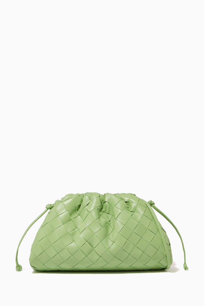 

The Mini Pouch in Intrecciato Nappa, Green