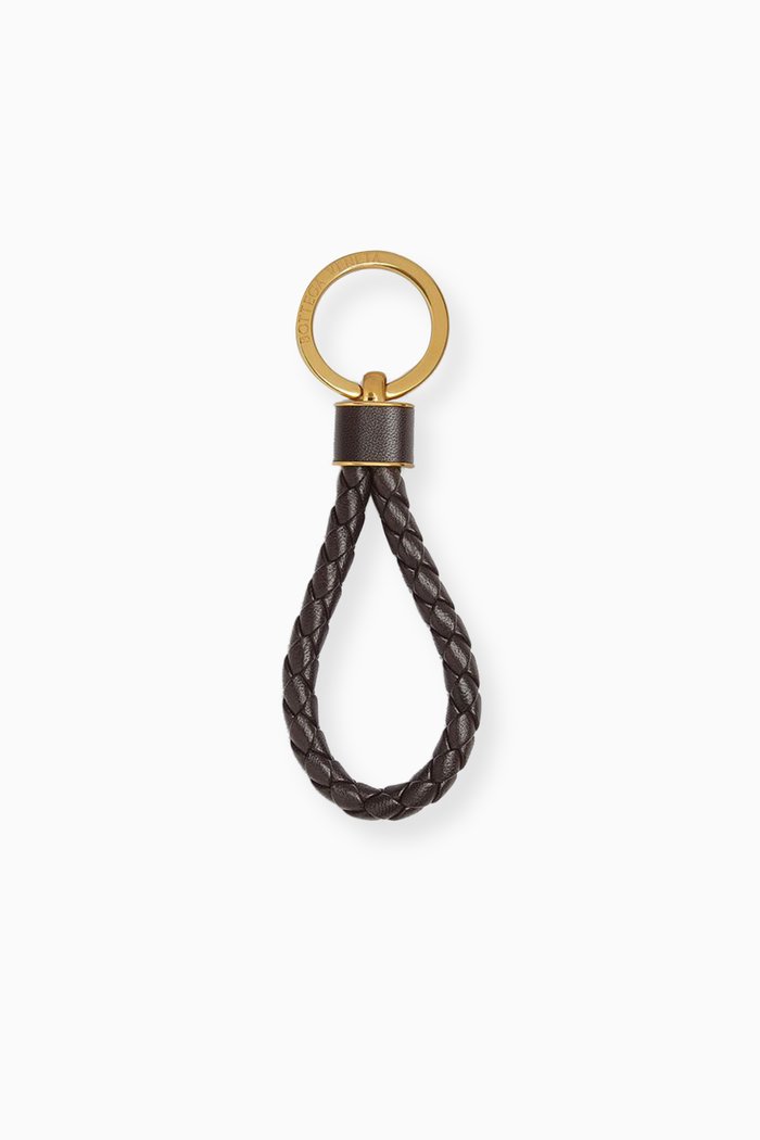 

Key Ring in Intrecciato Nappa, Purple