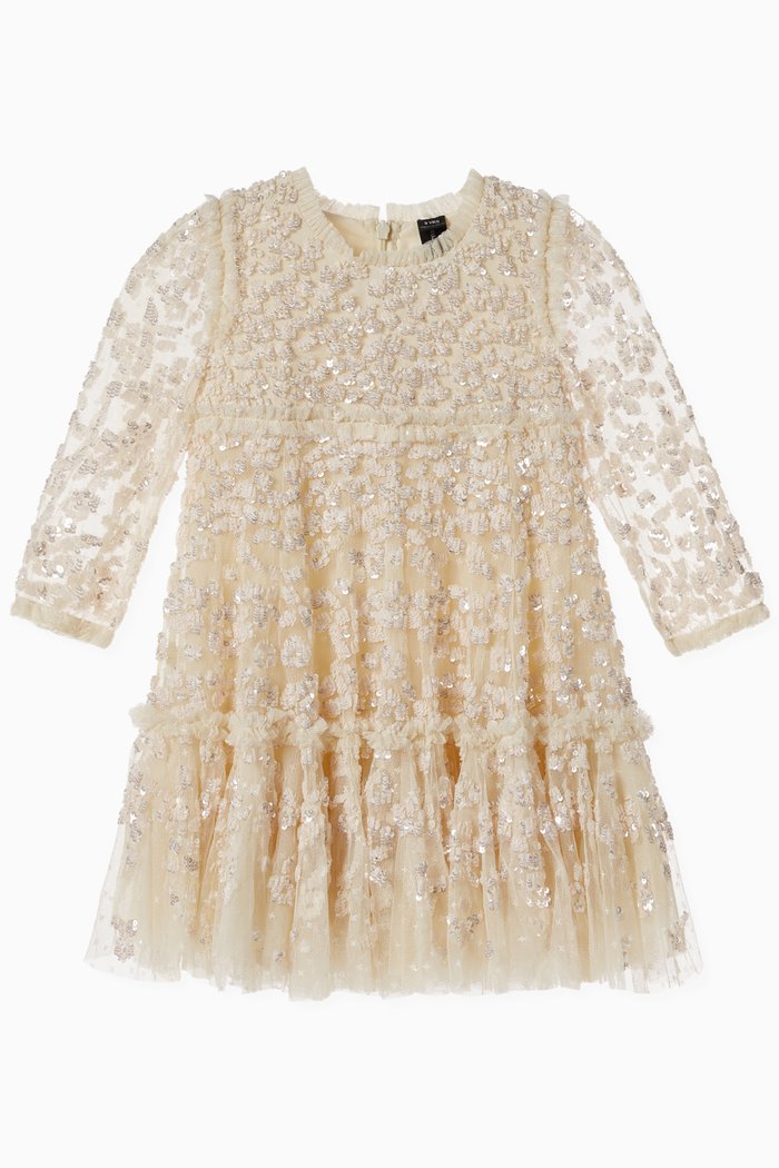 

Margot Embellished Dress in Tulle, Pink