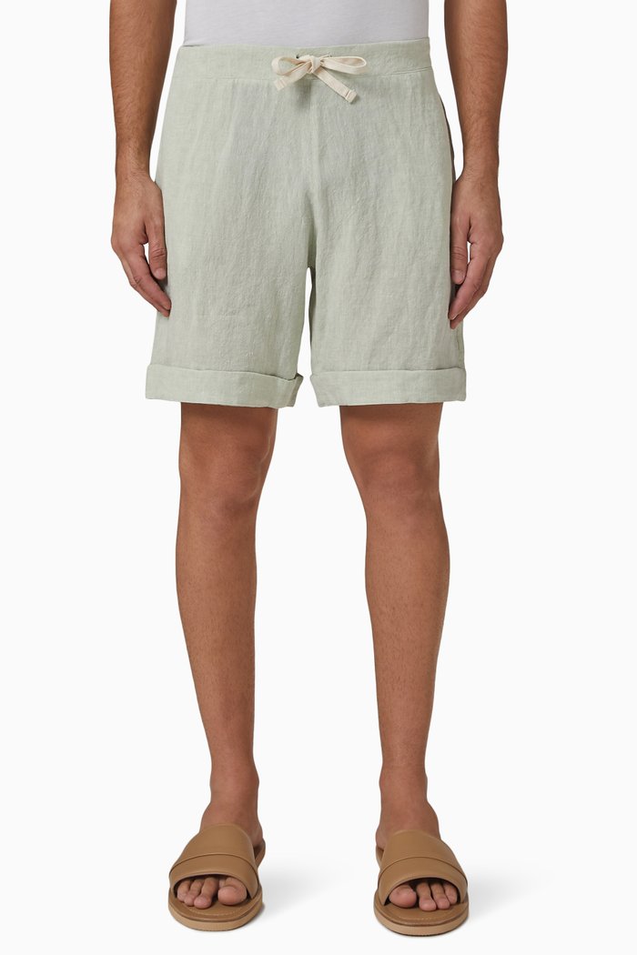 

Shorts in Irish Linen, Green