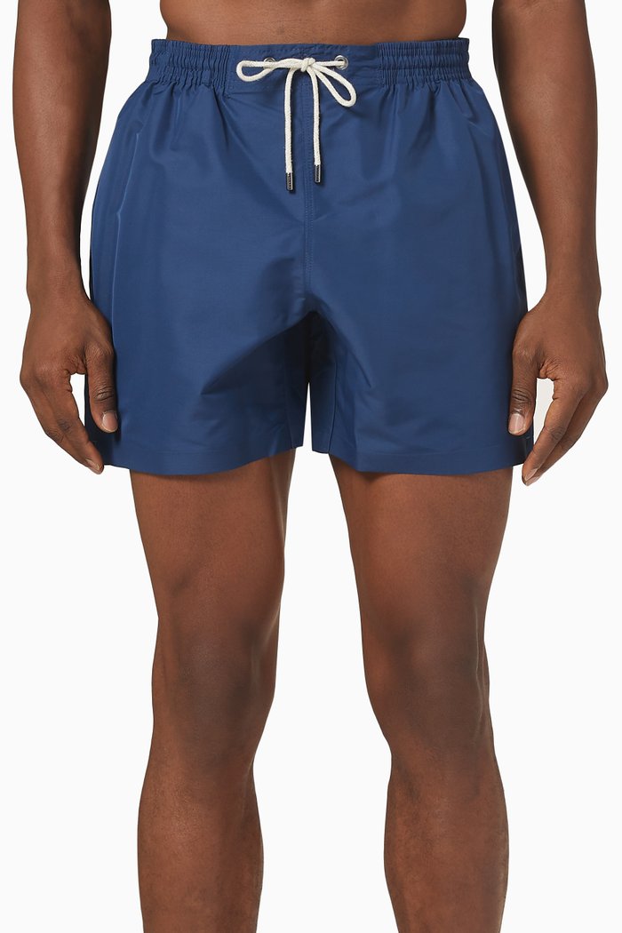

Classic Swim Shorts in Recycled Technical Fabric, Blue