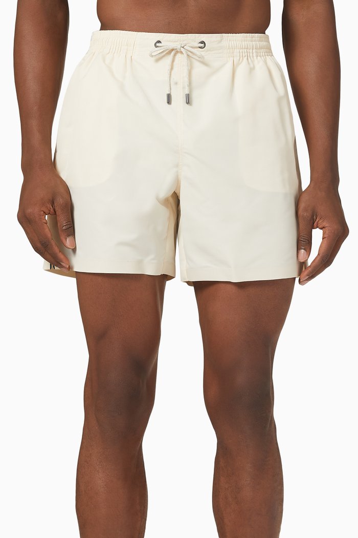 

Classic Swim Shorts in Recycled Technical Fabric, Neutral