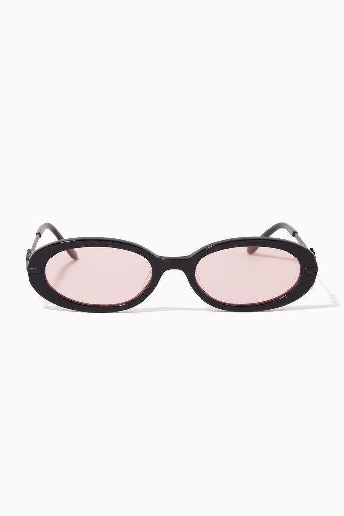 

Olivia Rounded Shape Sunglasses, Pink