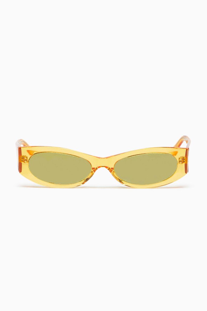 

Ciara Cat-eye Sunglasses in Acetate, Yellow