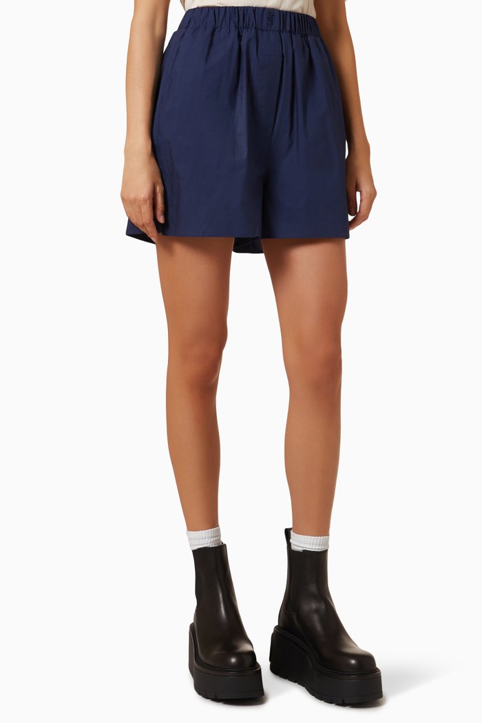 

Lui Boxer Shorts in Organic Cotton, Blue