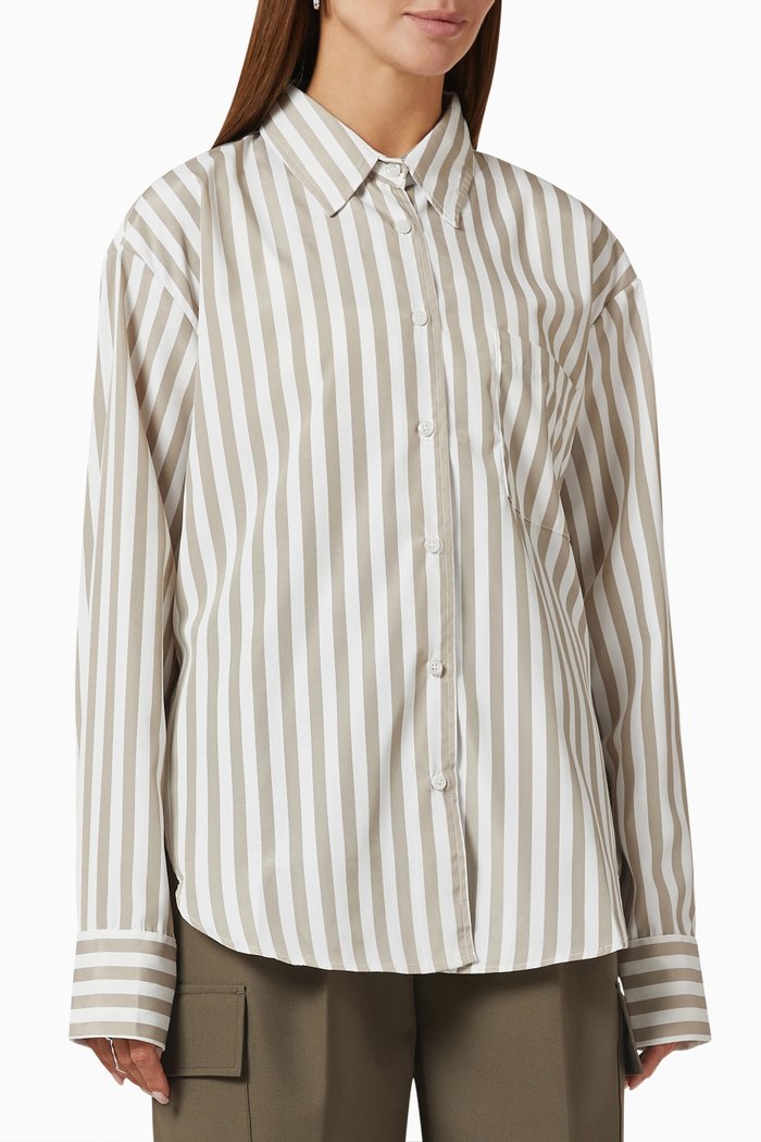 

Lui Silky Shirt in Shirting Fabric, Neutral