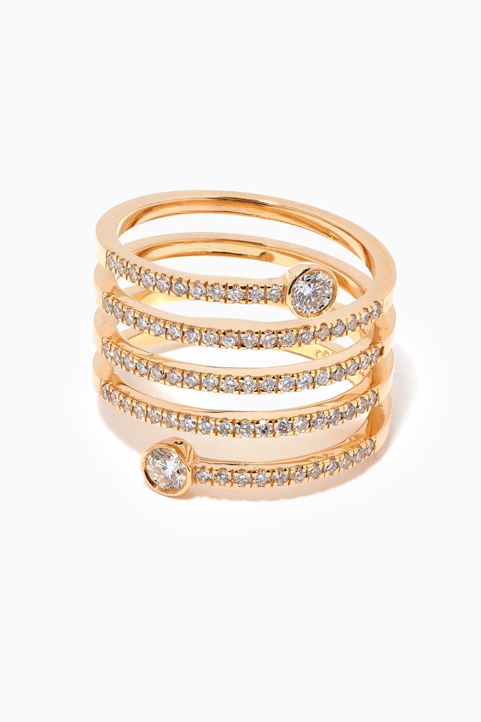 

Audacious Diamond Ring in 18kt Yellow Gold