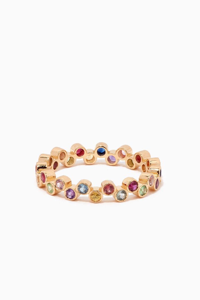 Constellation Precious Stones Ring in 18kt Yellow Gold