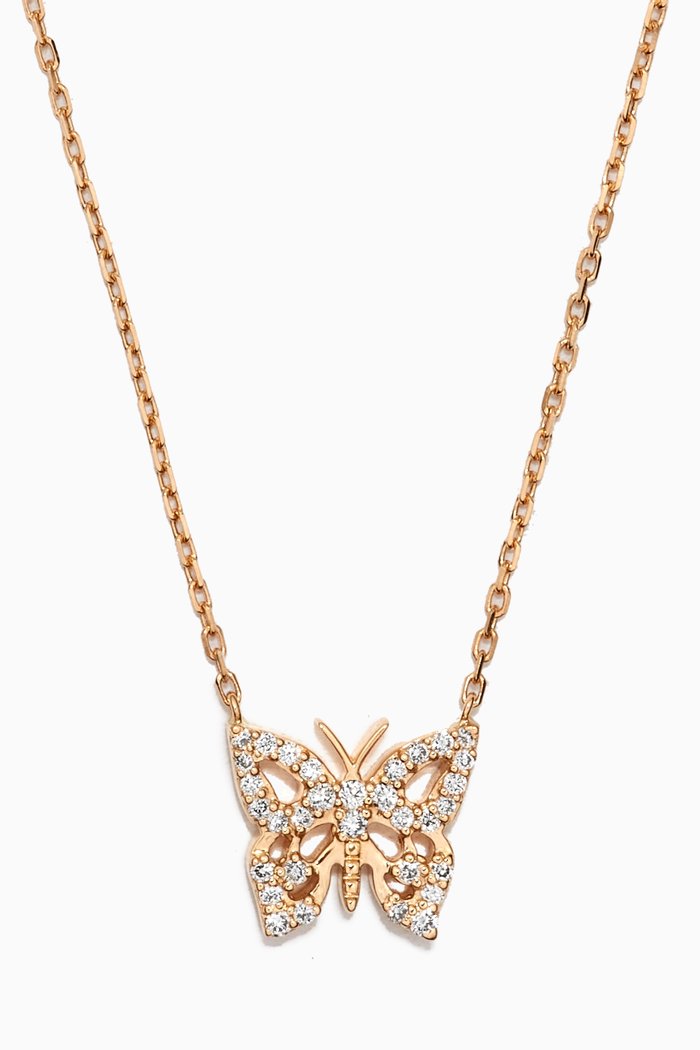 

Butterfly Diamond Necklace in 18kt Yellow Gold