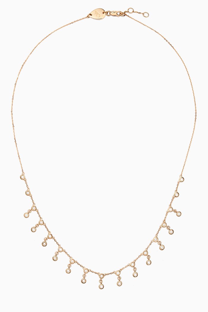 Isis Diamond Necklace in 18kt Yellow Gold