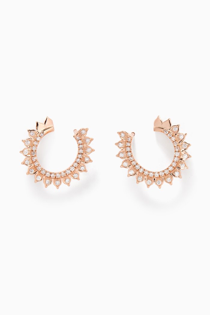 

Fantasy Queen Diamond Earrings in 18kt Rose Gold