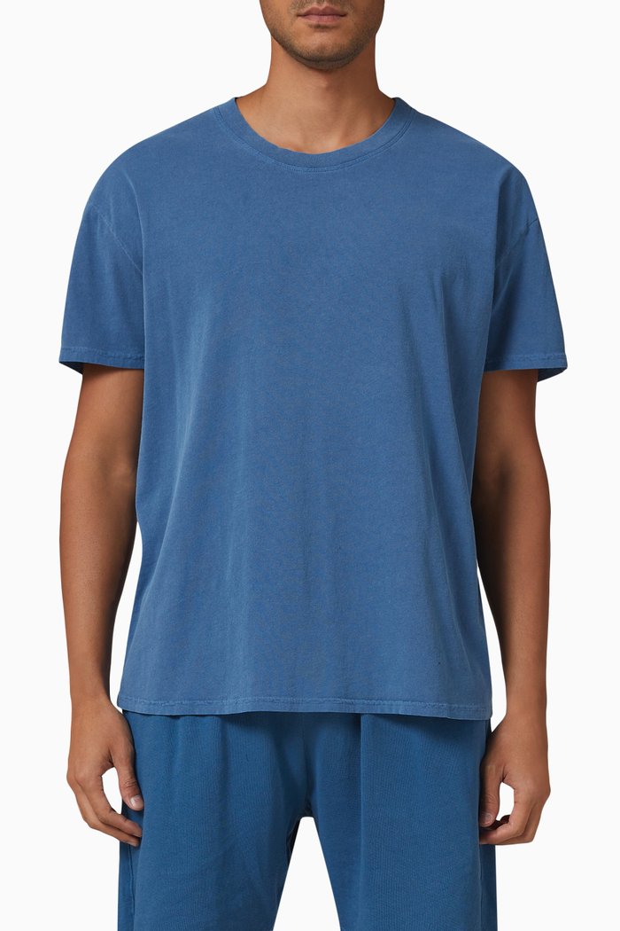 

Oversized T-shirt in Cotton Jersey, Blue