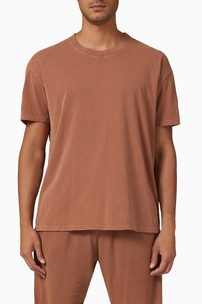 

Oversized T-shirt in Cotton Jersey, Brown