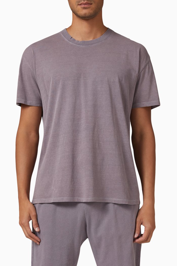 

Oversized T-shirt in Cotton Jersey, Purple