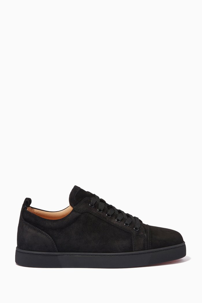 Louis Junior Sneakers in Veau Velours, Black