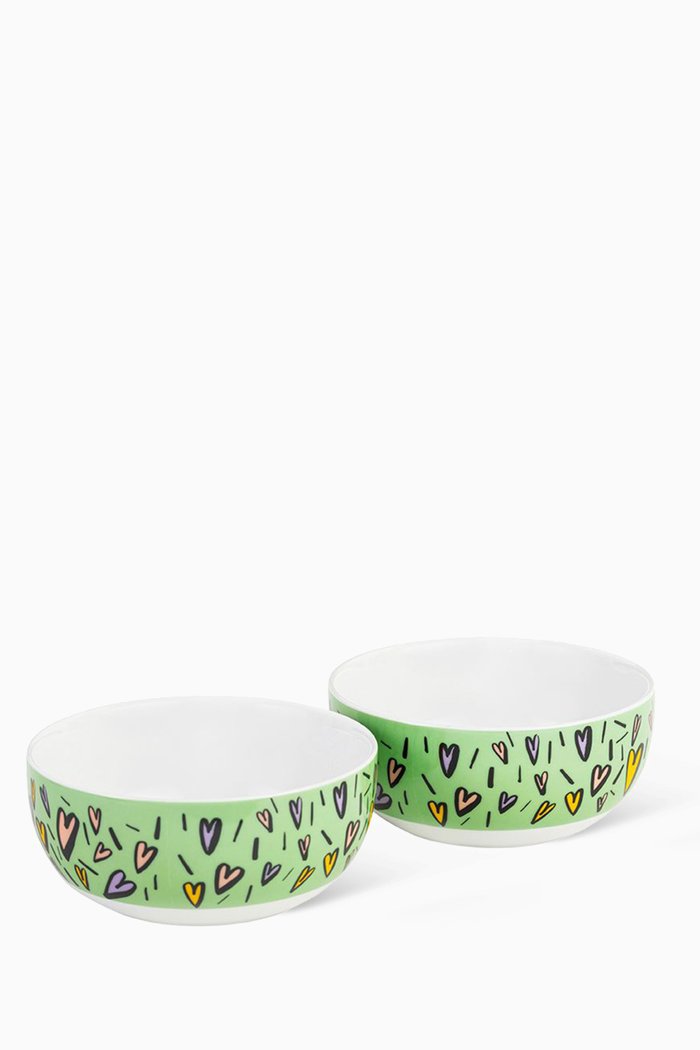 

Hubbak Cereal Bowl, Set of 2, Green