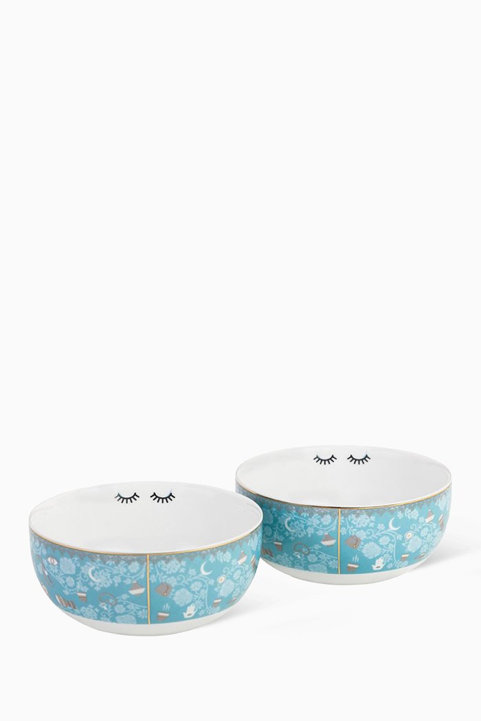

Arabian Nights Cereal Bowl, Set of 2, Blue