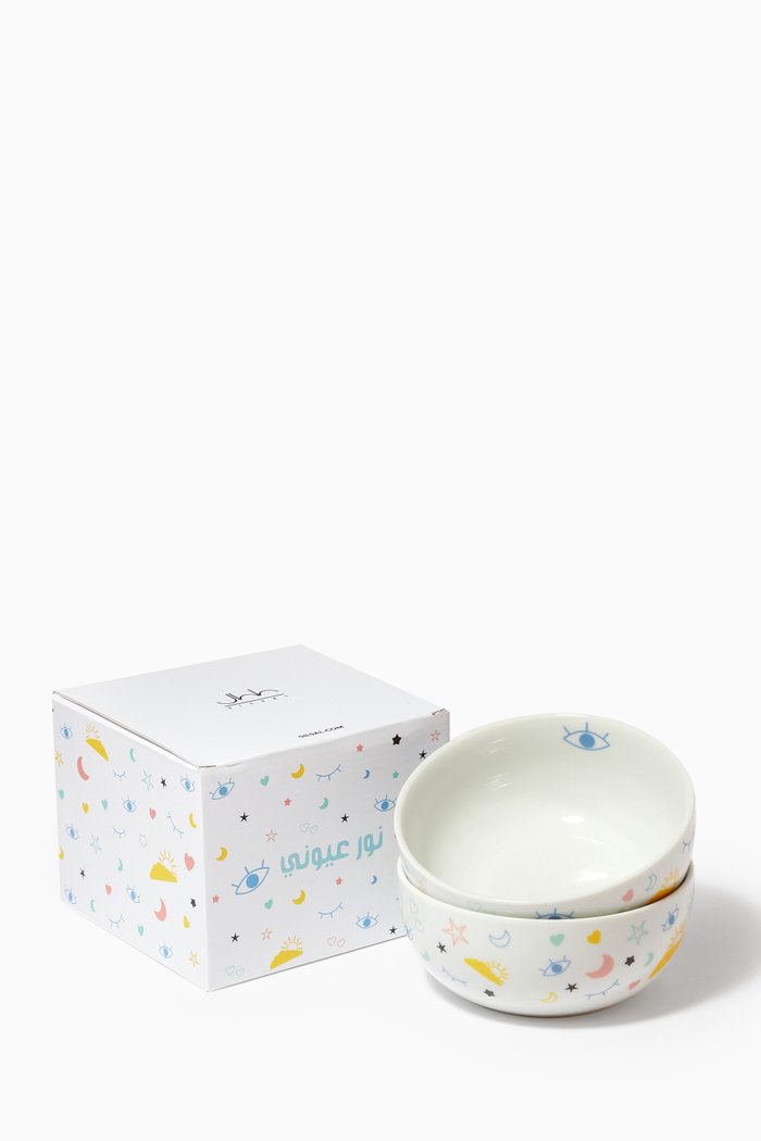 

Noor Cereal Bowl, Set of 2, White