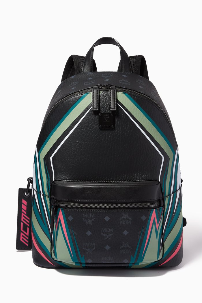 

Medium Stark Backpack in MCMotor Visetos Canvas, Black