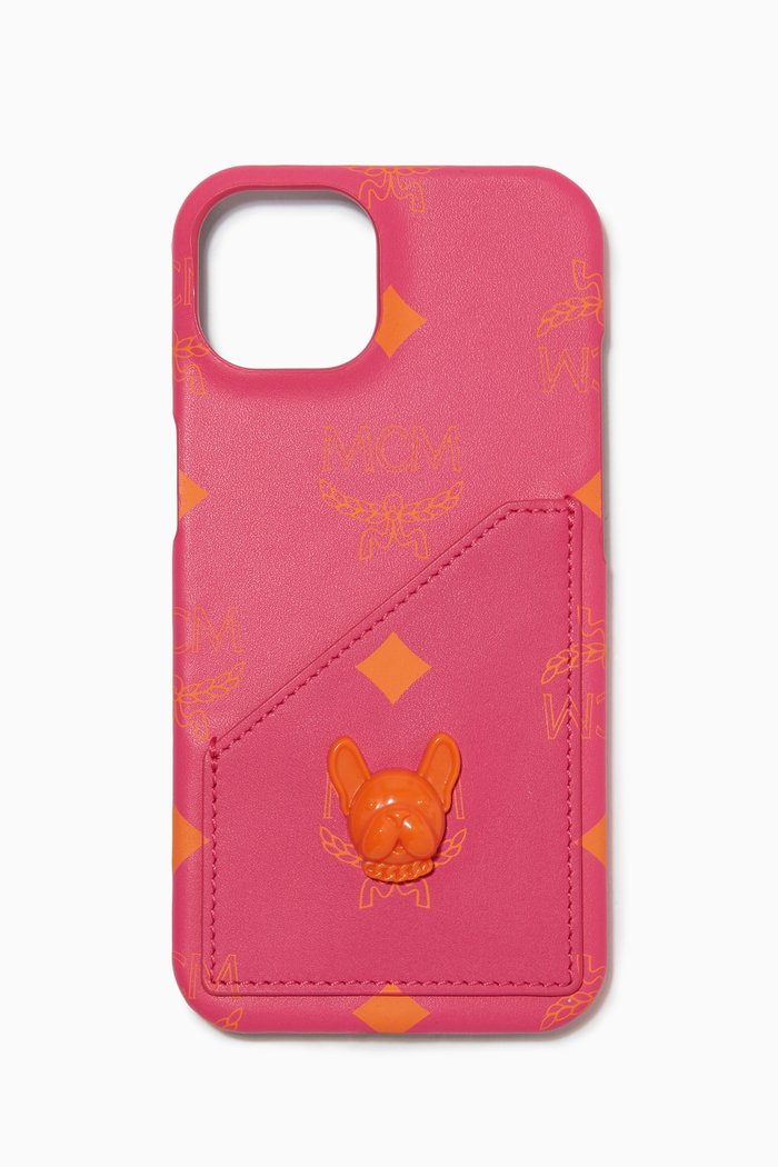

M Pup iPhone 13 Case in Visetos Canvas, Purple
