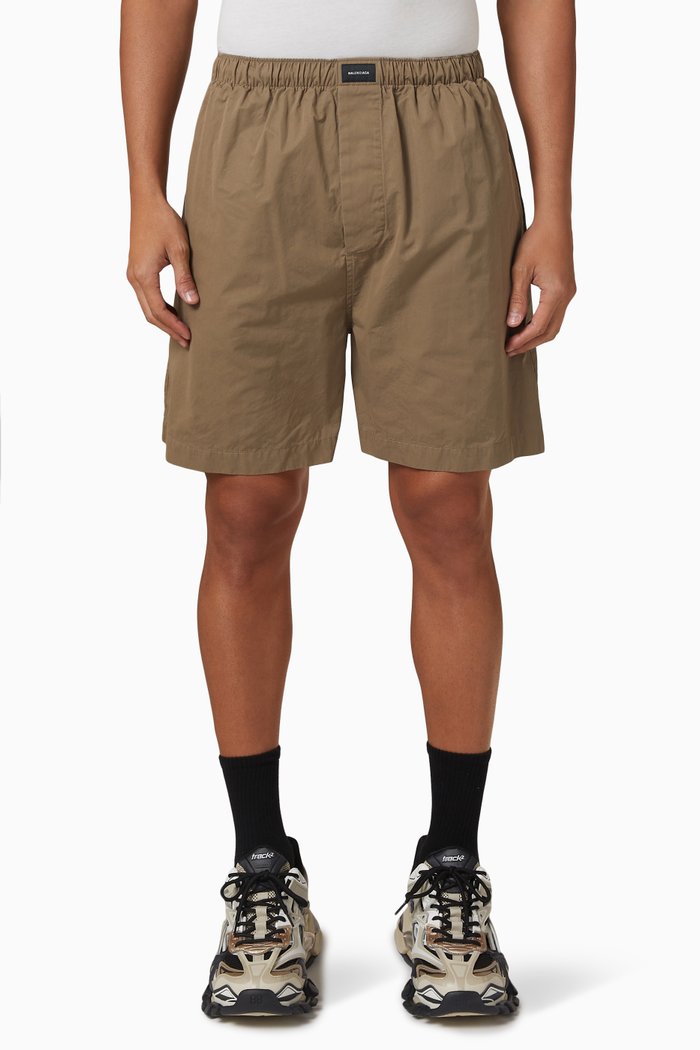 

Pyjama Shorts in Poplin, Neutral