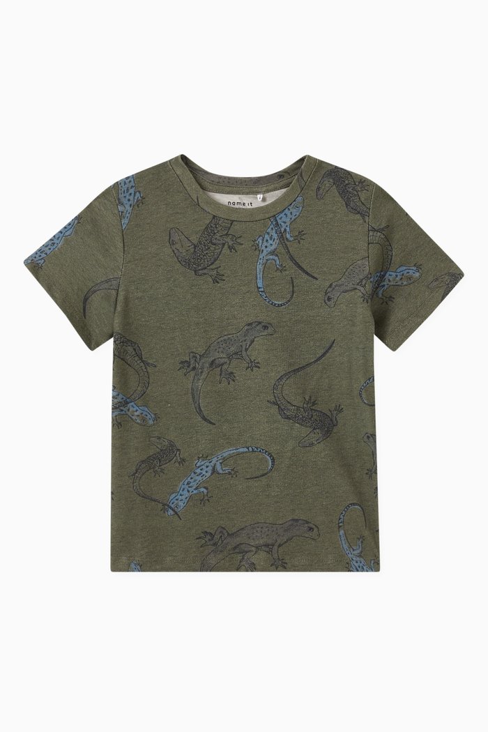 

Lizard T-shirt in Cotton, Grey