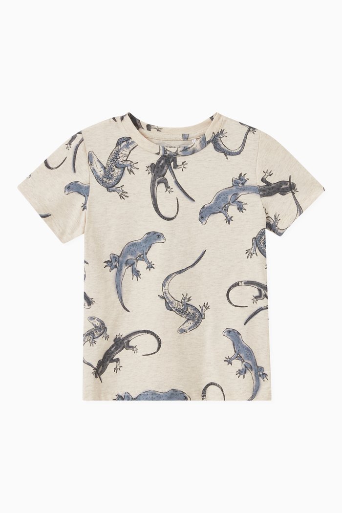 

Lizard T-shirt in Cotton, Grey