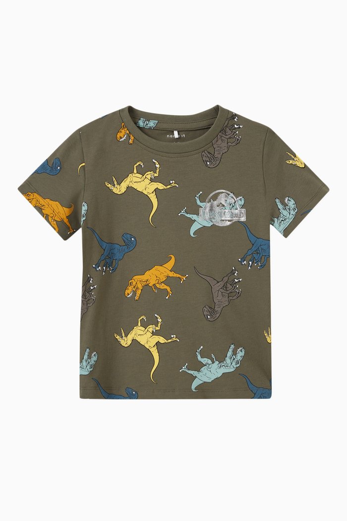 

Jalil Jurassic World T-shirt in Cotton, Grey