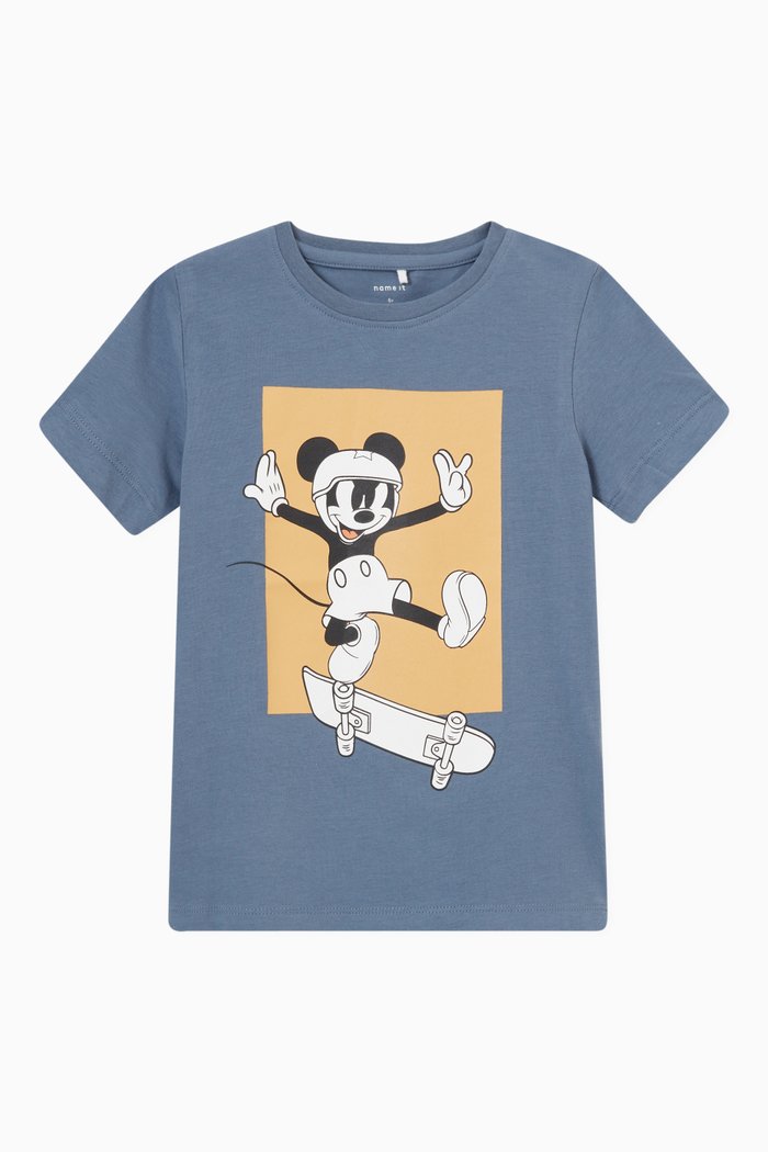 

Mickey Mouse T-Shirt in Cotton, Blue