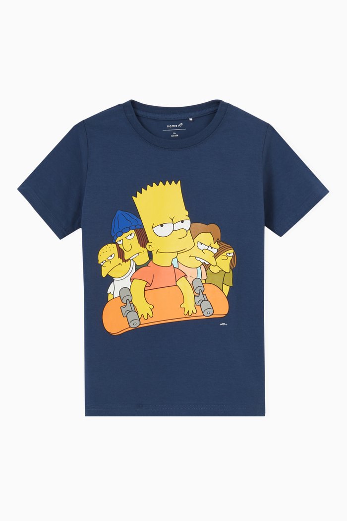 

The Simpsons Print T-Shirt in Jersey, Blue
