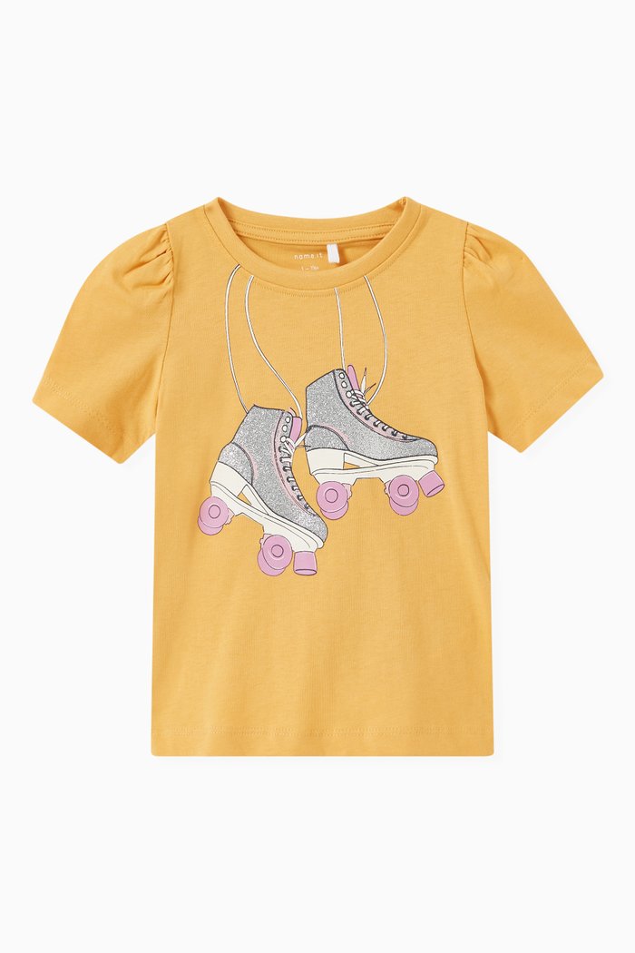 

Roller Skates Print T-shirt in Cotton, Neutral
