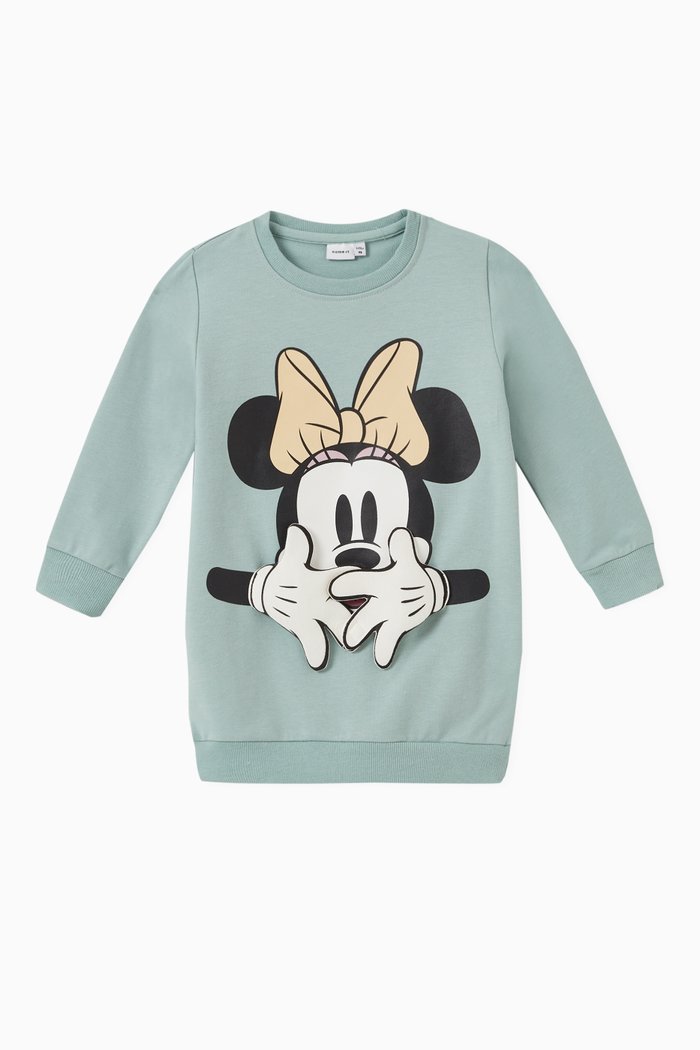 

Minnie Mouse Sweater Dress in Cotton, Green