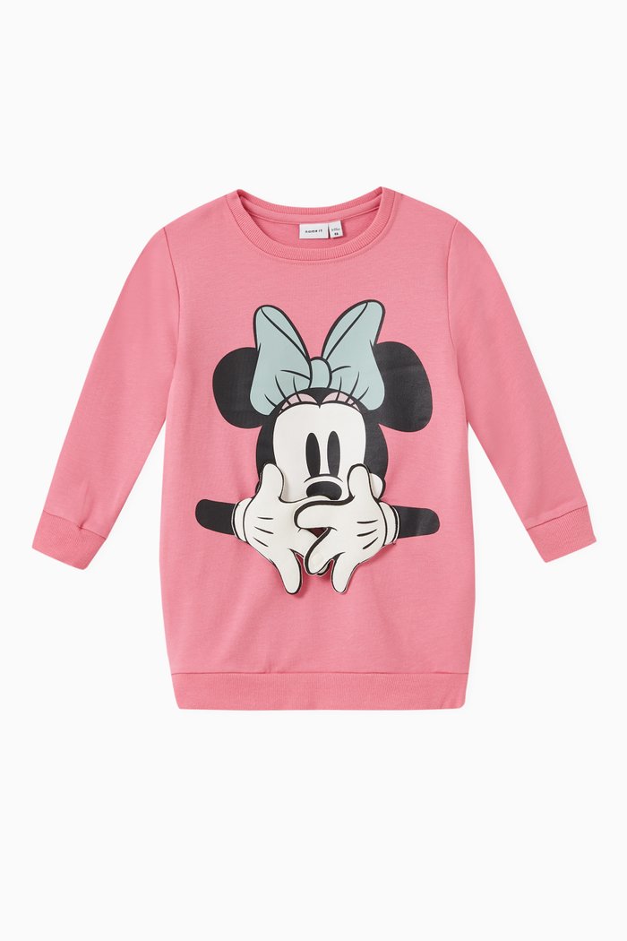 

Minnie Mouse Sweater Dress in Cotton, Pink