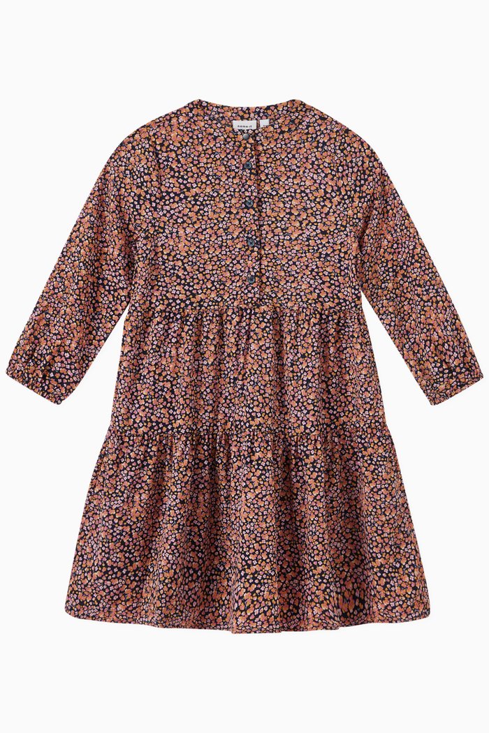 

Horse Print Dress in Cotton, Purple
