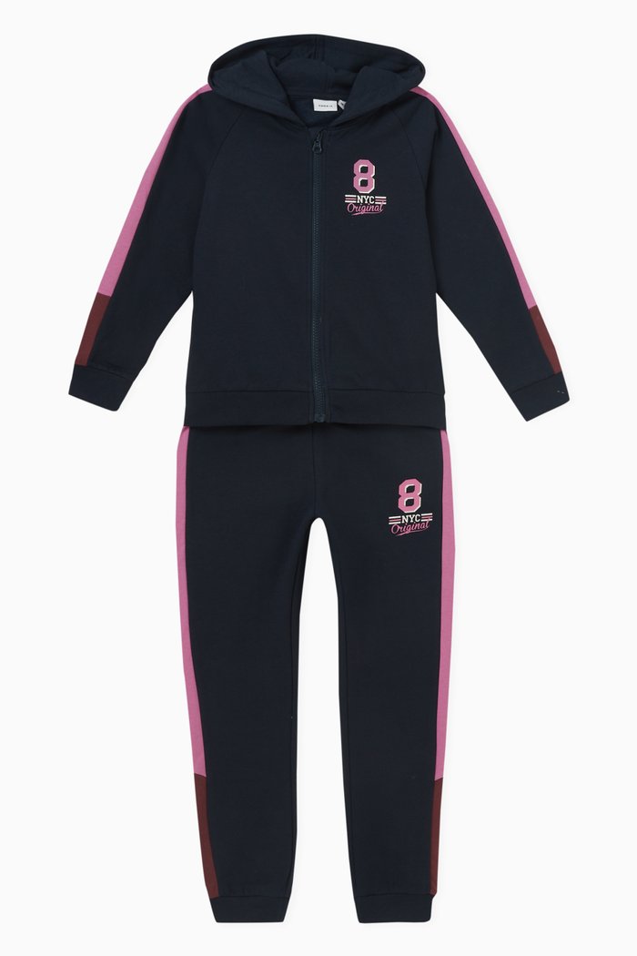

Graphic Detail Hoodie and Sweatpants, Set of Two, Blue
