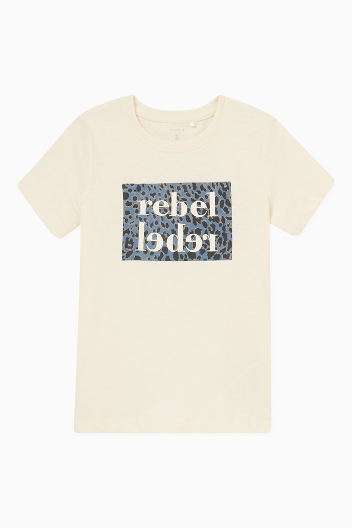

Rebel T-shirt in Cotton, Neutral