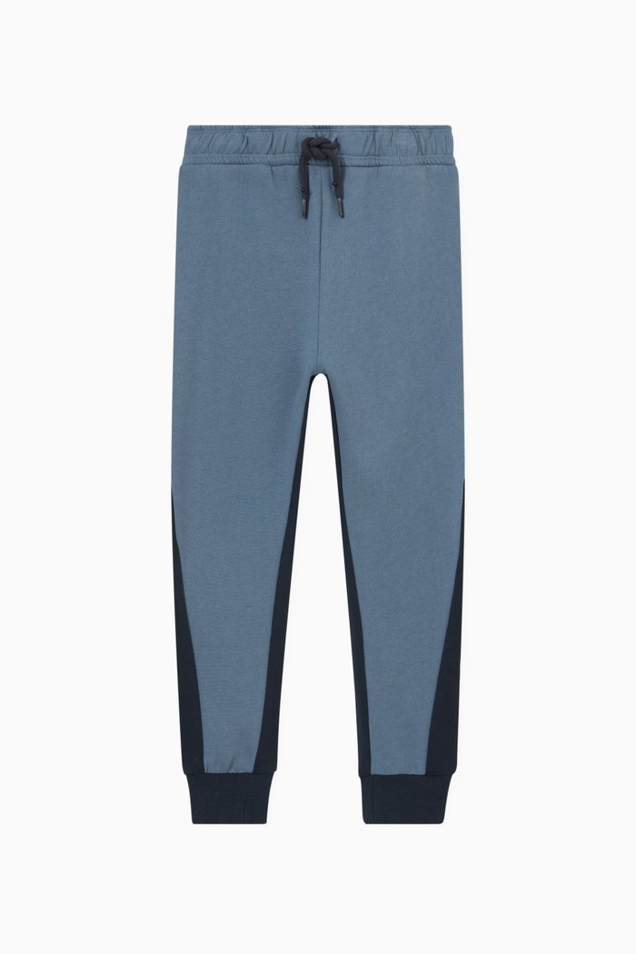 

Dual-colour Sweatpants in Cotton, Blue