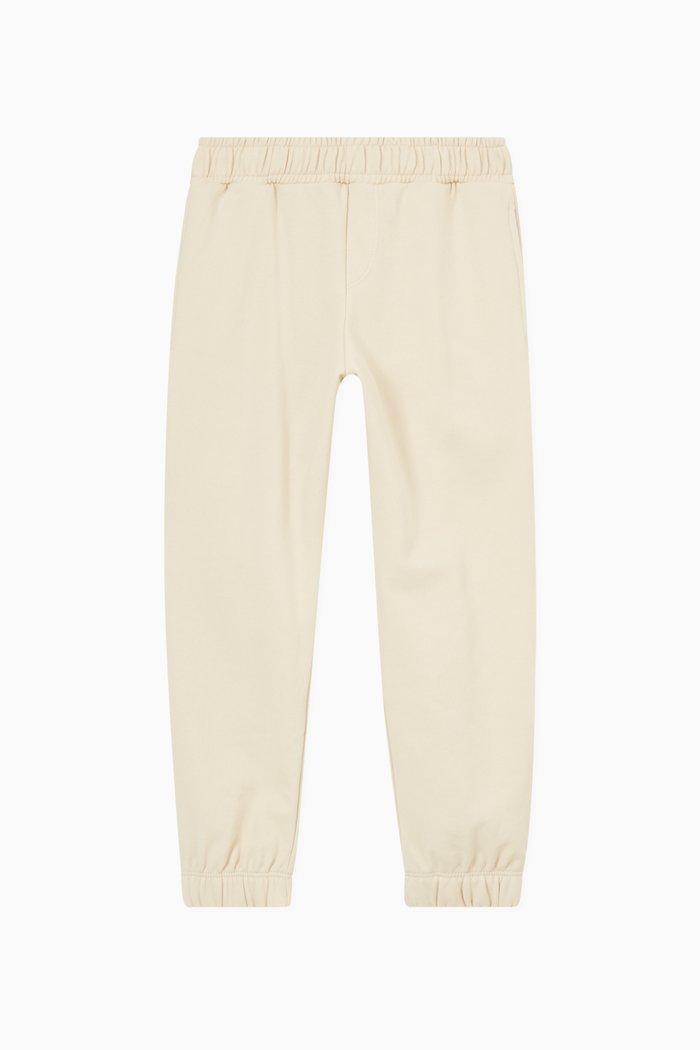 

Elasticated Waistband Sweatpants in Cotton, Neutral
