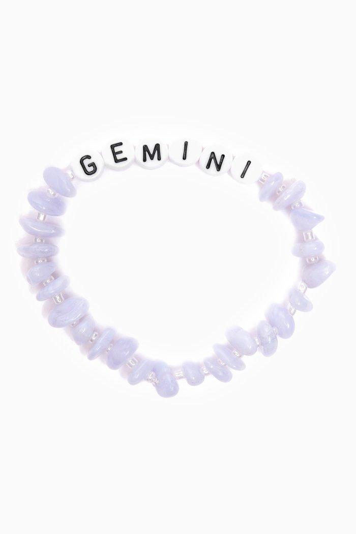 

"Gemini" Blue Lace Agate Crystal Healing Bracelet