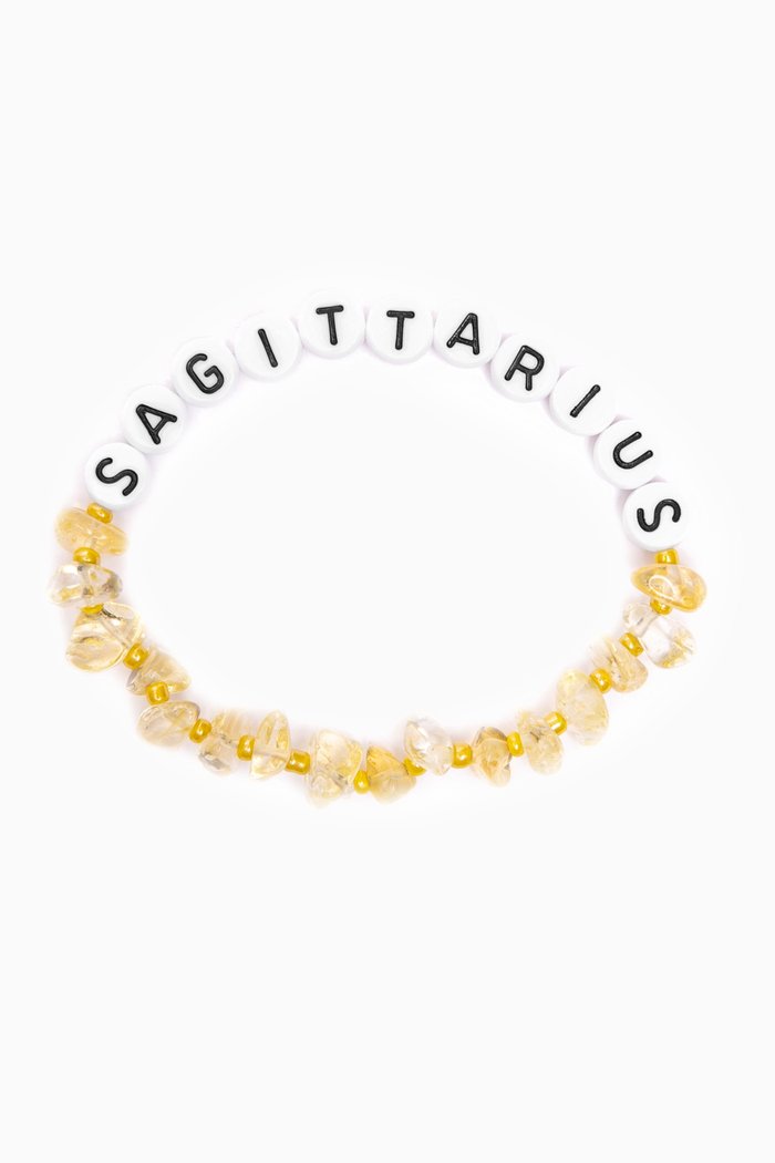 

"Sagittarius" Citrine Crystal Healing Bracelet, Yellow