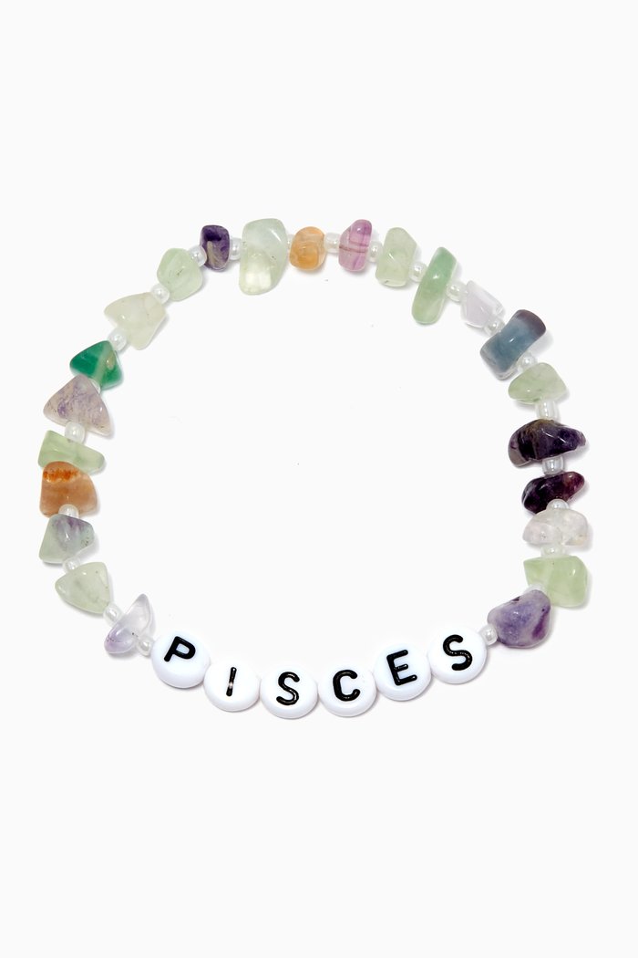 

"Pisces" Fluorite Healing Bracelet, Blue
