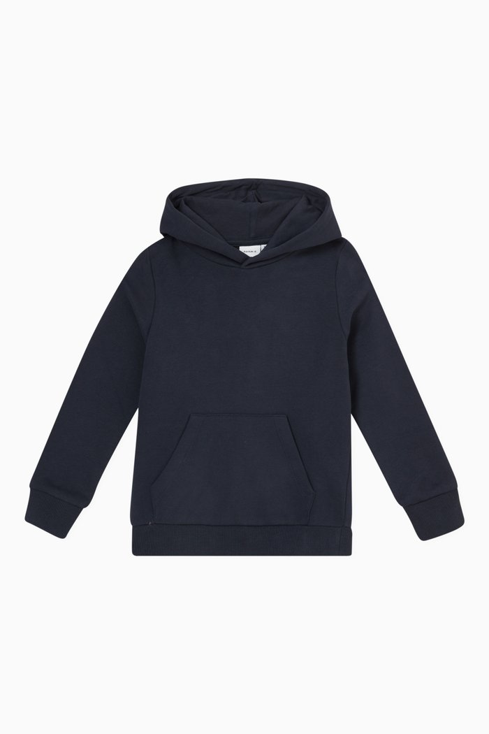 

Hoodie Sweatshirt in Cotton, Blue