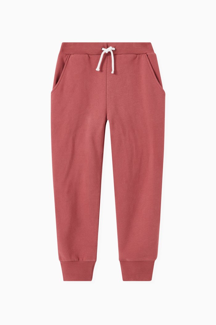 

Drawstring Sweatpants in Cotton, Pink